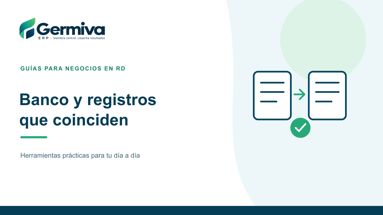 Ilustración de dos listas de movimientos bancarios relacionadas mediante marcas de verificación.