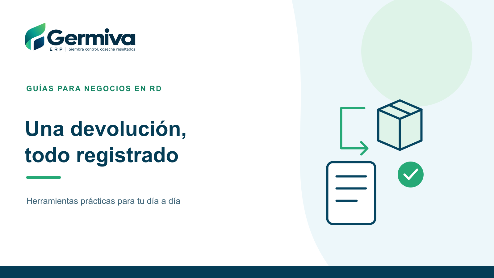 Ilustración de una caja que regresa al negocio y queda relacionada con su documento original.