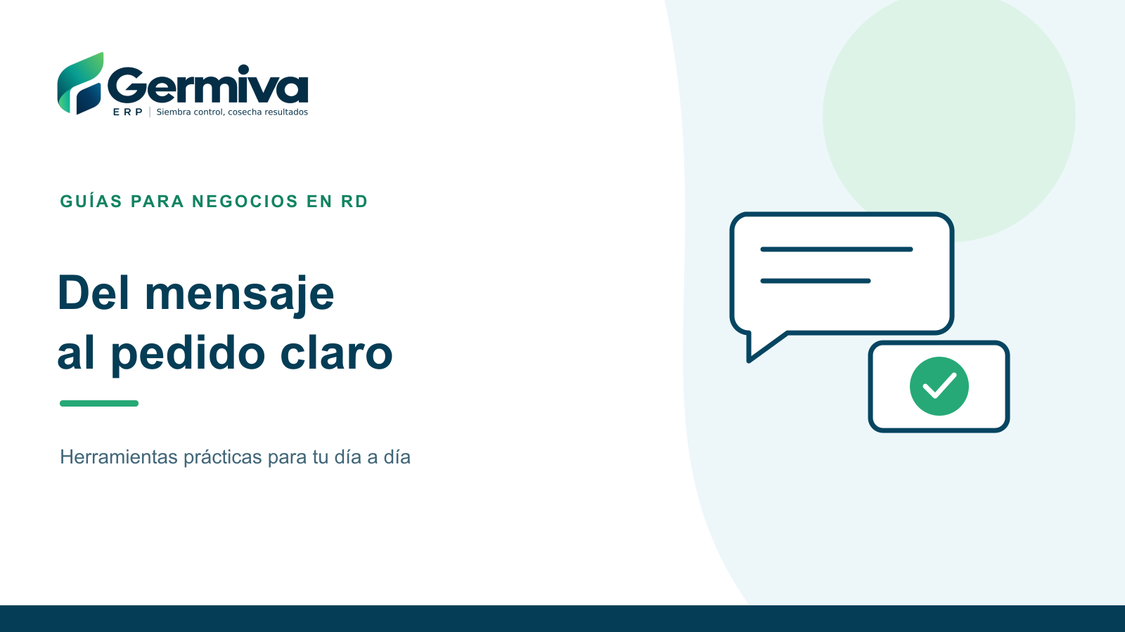 Ilustración de conversaciones que se organizan como consulta, pedido y seguimiento.